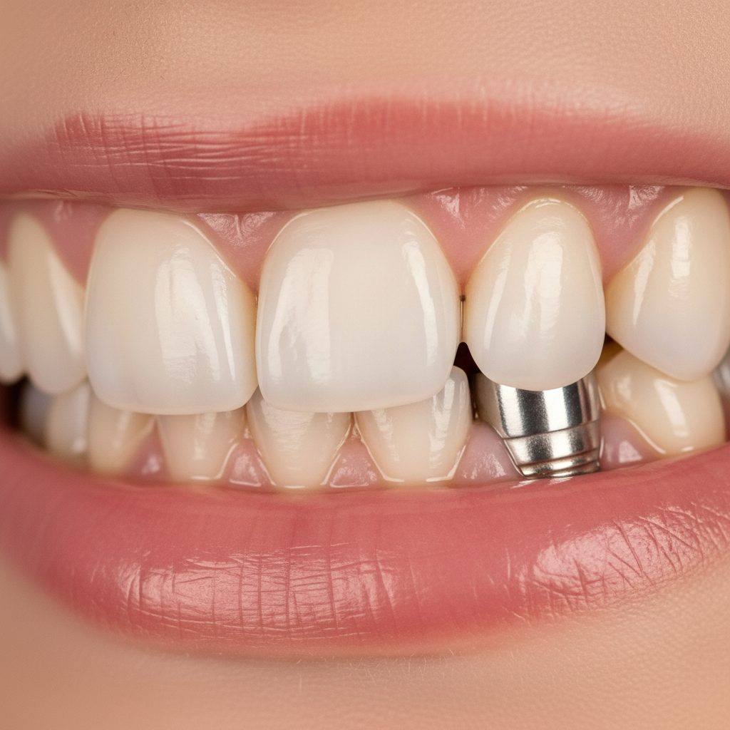 Zirconium Dental Implants provide a superior aesthetic result, eliminating any graying at the gum line.