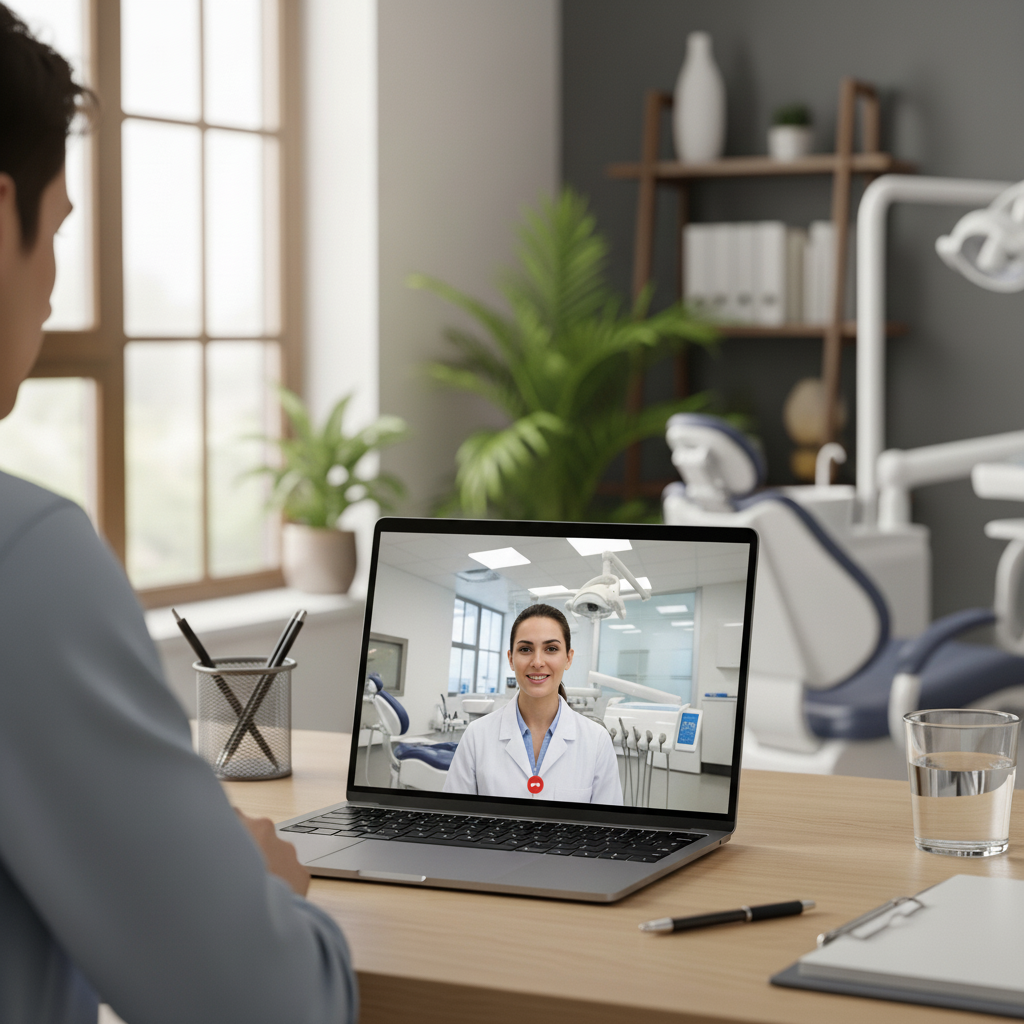 Patient's remote dental implant treatment planning Dental Implant USA vs Turkey comparison often begins with a convenient online consultation