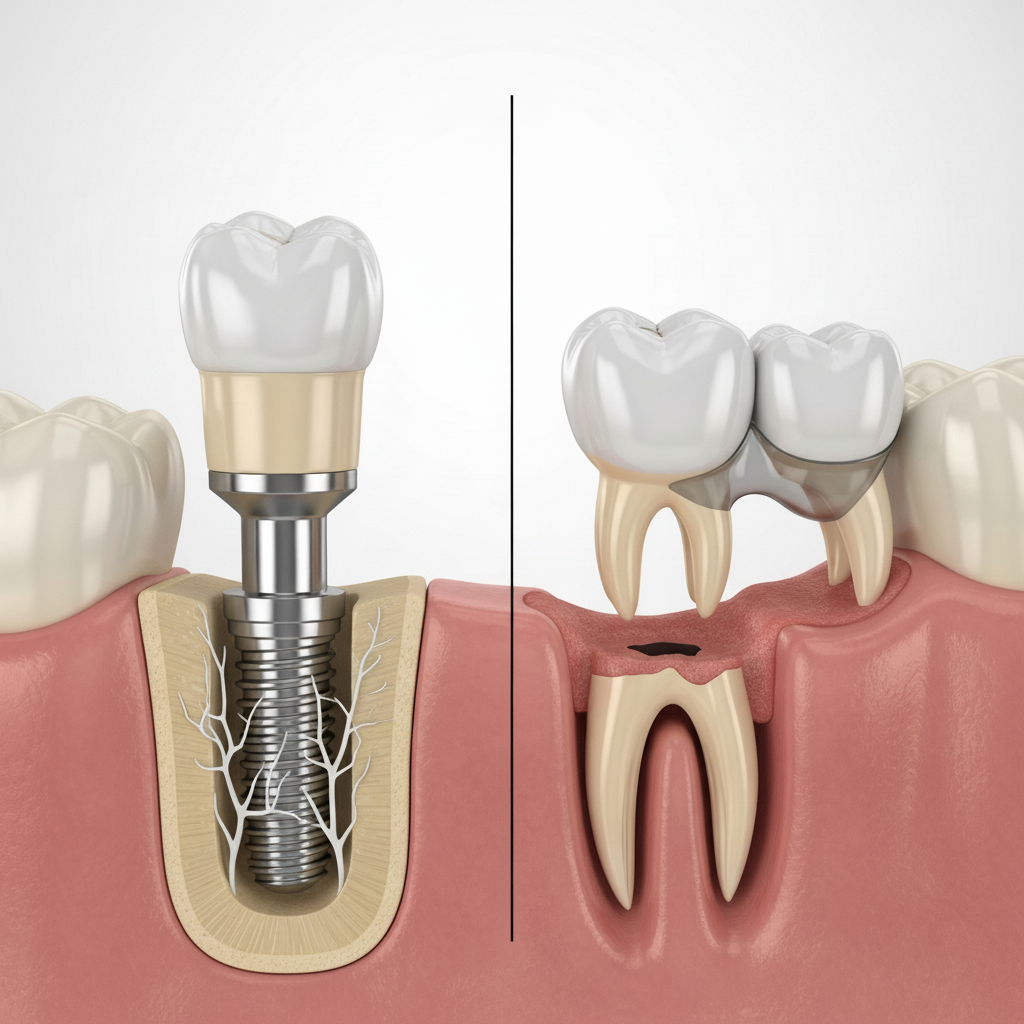 Dental Implants vs Bridges Cost: Understanding the fundamental differences in dental implant and bridge structures