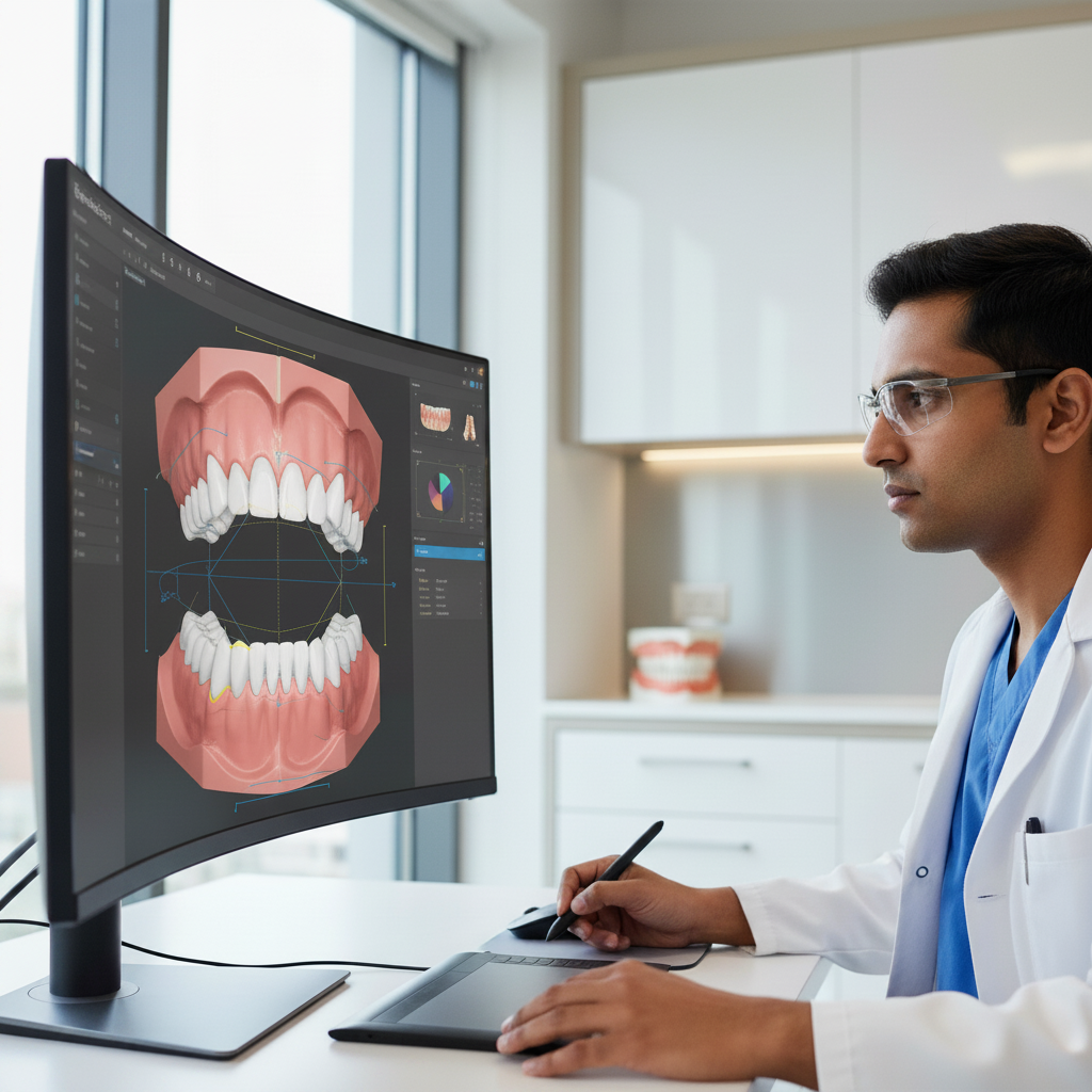 Digital Smile Design software empowers dentists to meticulously plan and visualize future smiles with precision.