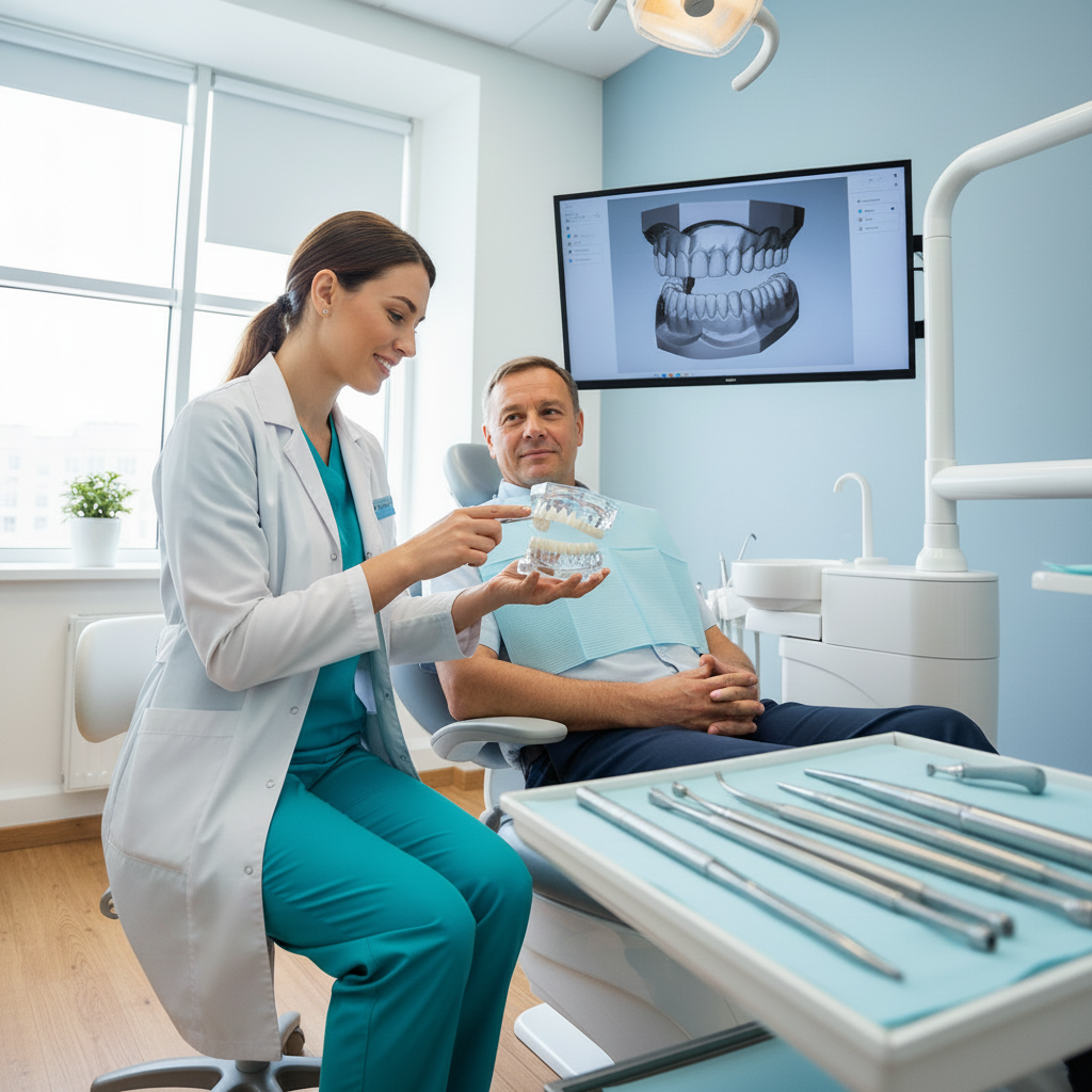 Full Mouth Dental Implants Turkey Cost explained through the detailed professional process in a modern clinic.
