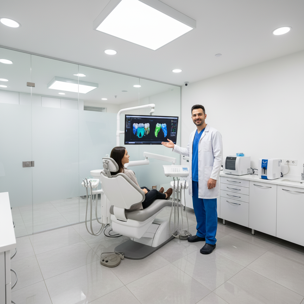 Dental Implants in Turkey Cost, in a modern high-tech clinic, advanced diagnostic and treatment technologies