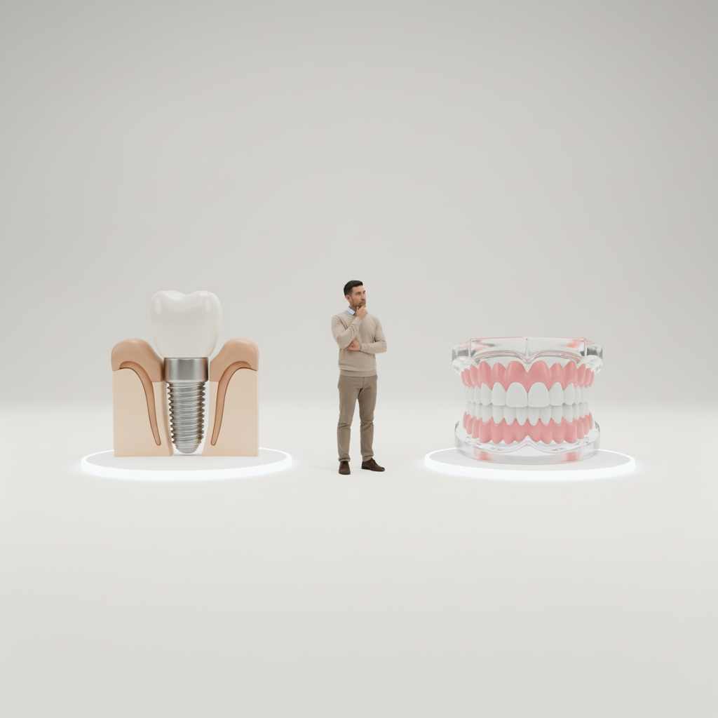 Dental Implants vs Dentures, understanding the key differences and making an informed choice for oral health