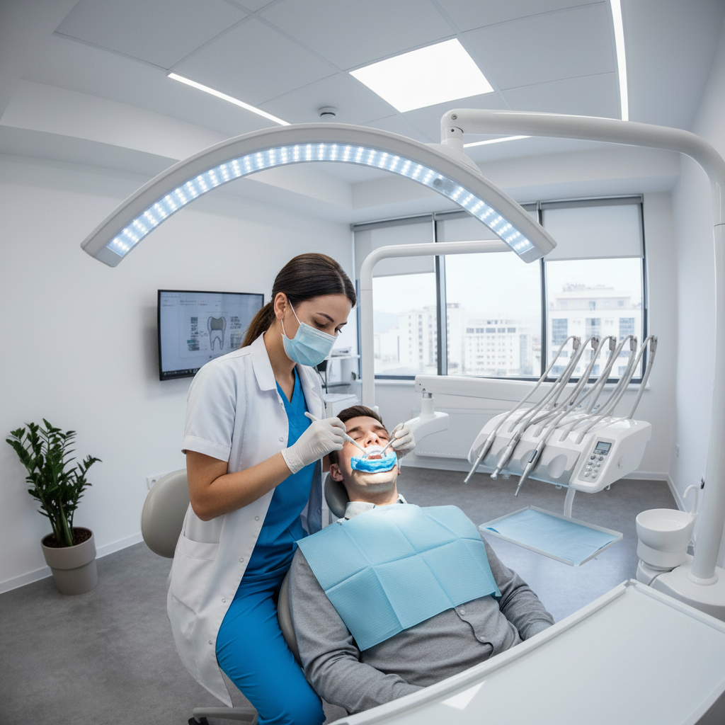 Professional teeth whitening in modern dental clinic. Teeth Whitening Turkey Cost includes professional in-office procedures for a brighter, dazzling smile.