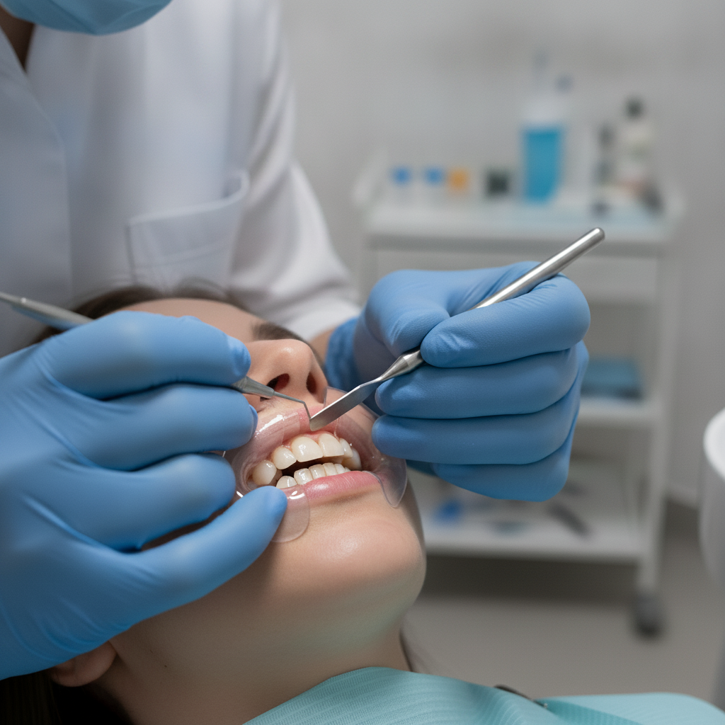 Skilled Dentist Performing Dental Composite Bonding Composite Bonding Turkey, a cosmetic solution, involves a dentist skillfully applying tooth-coloured resin.