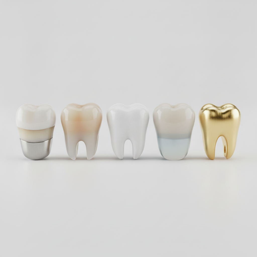 Dental Crowns in Turkey are available in various materials, each offering unique aesthetic and durability benefits.
