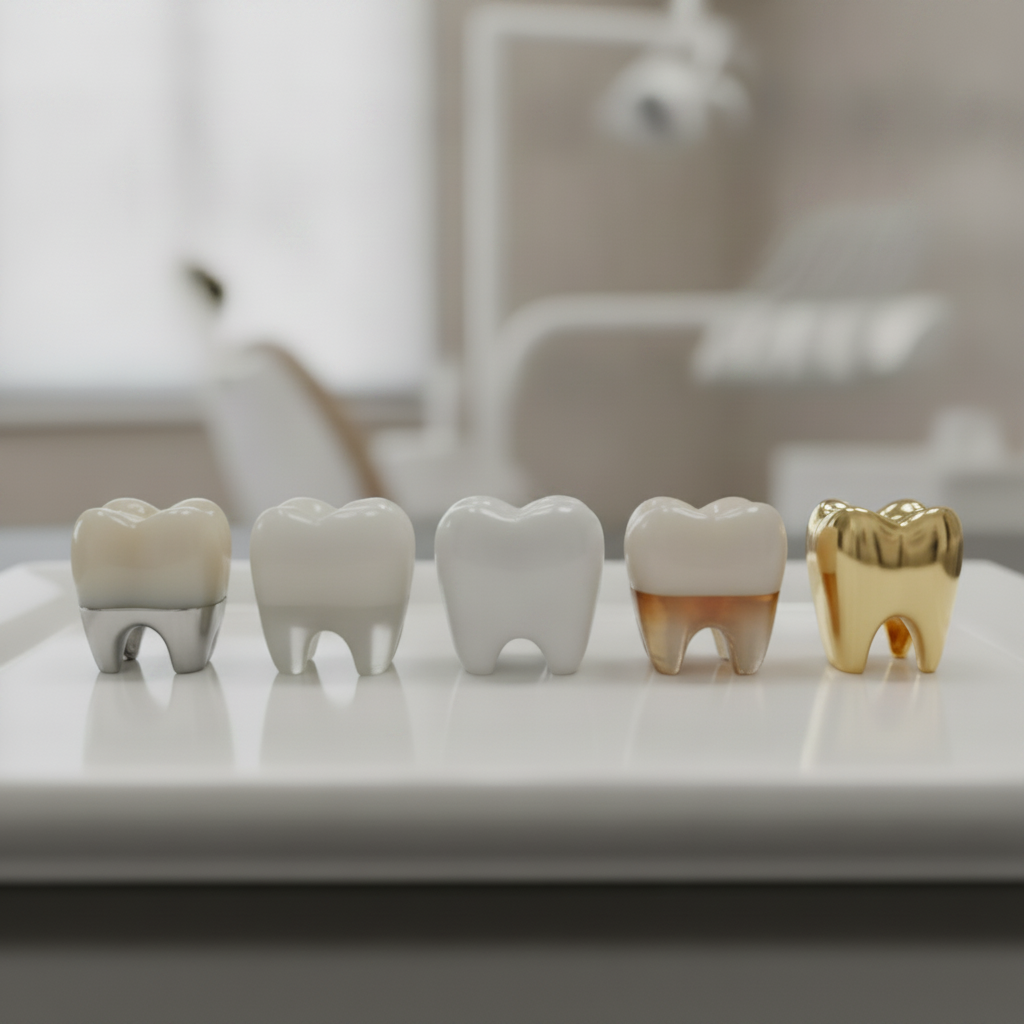 Dental Crowns in Turkey offer various material options including ceramic, metal, and composite for diverse needs.