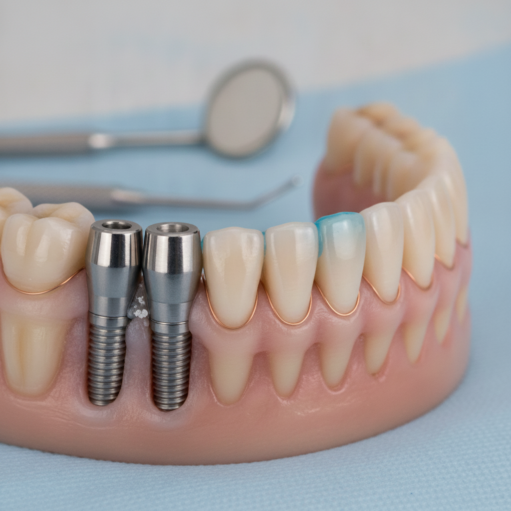 Advanced dental foundation and tooth preparation. Full Mouth Restoration Turkey involves precise foundation work, integrating dental implants and preparing teeth for crowns.