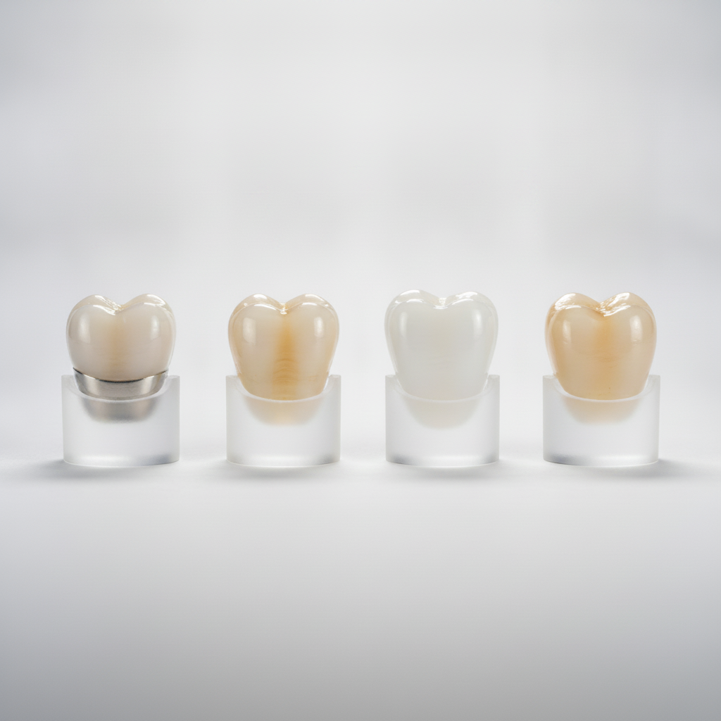 Different materials for modern dental crowns Dental Crowns in Turkey are available in various types, including advanced ceramic and metal options