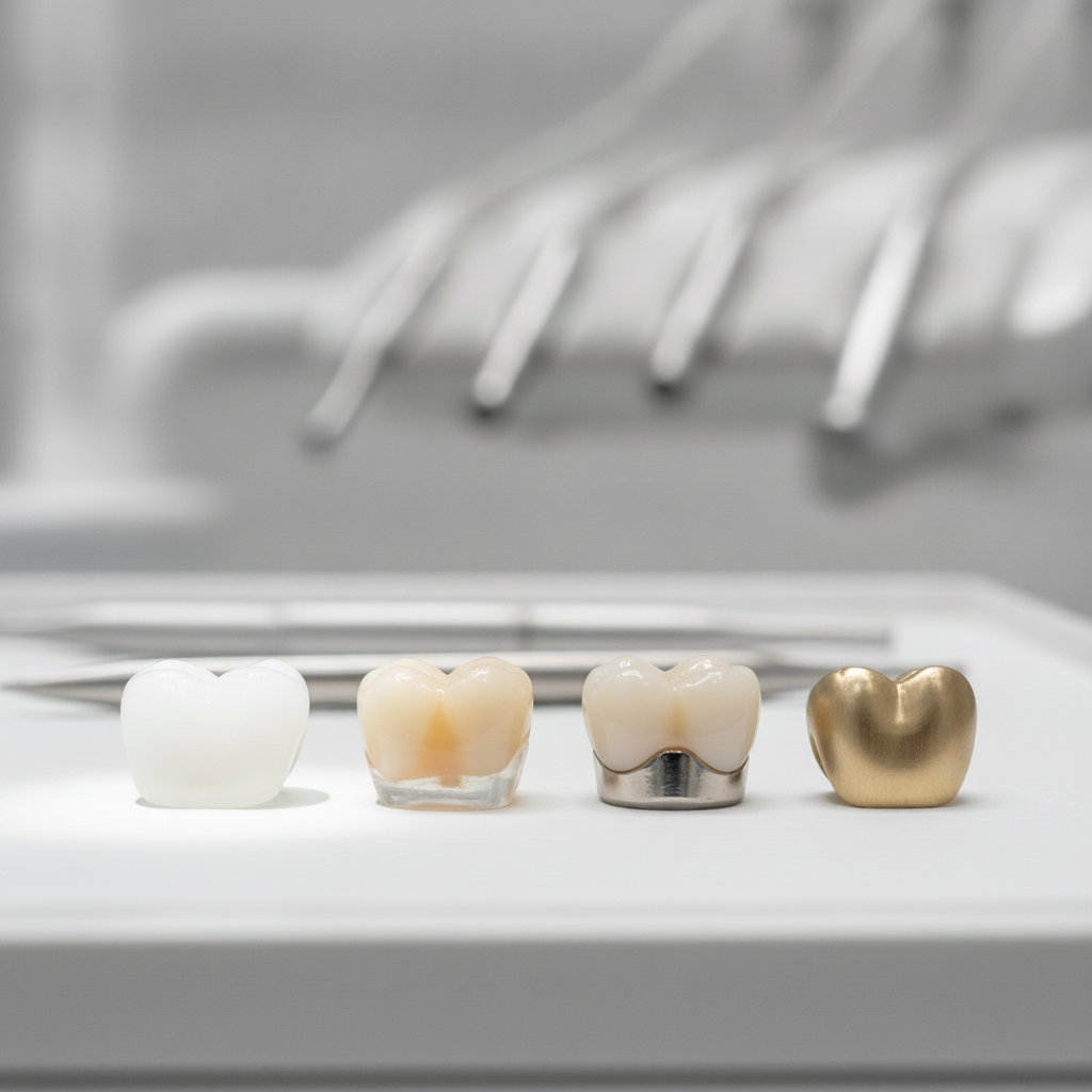 Dental Crowns in Turkey offer various material options like Zirconia, E-max, and PFM for diverse needs