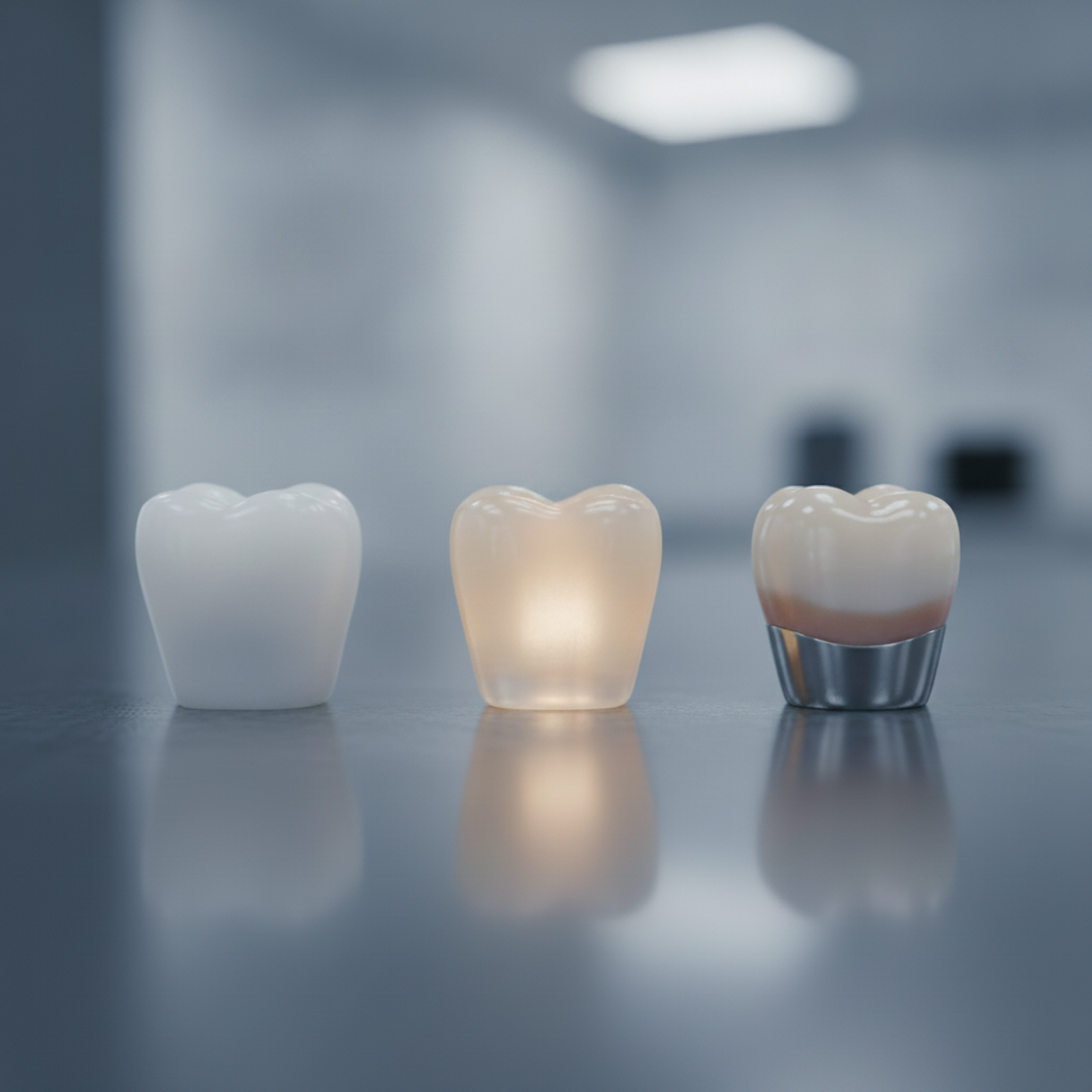 Dental crown types and materials Dental Crowns in Turkey: Discover popular materials like zirconia, E-max, and porcelain-fused-to-metal crowns