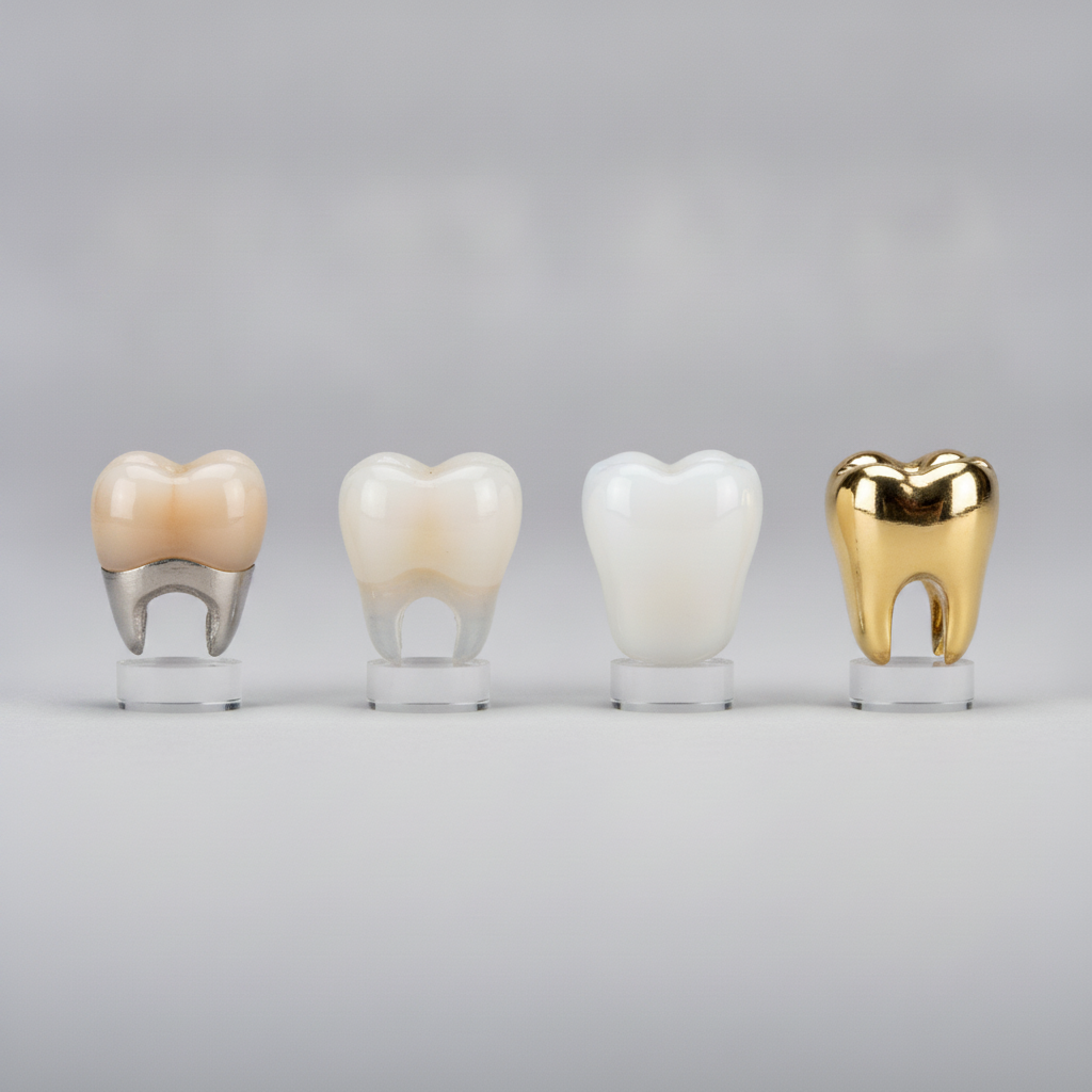 Dental Crowns in Turkey come in various materials, each offering unique benefits for restoration and aesthetics.